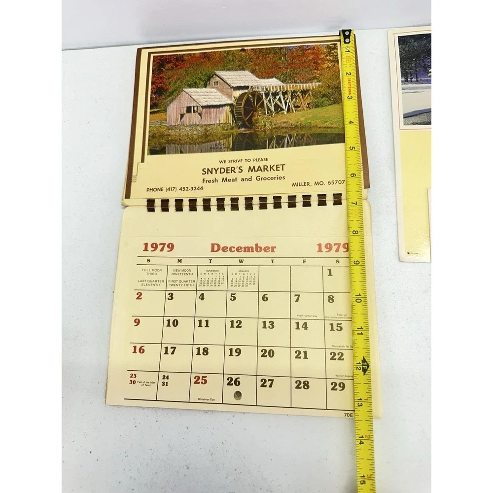 Vintage 1978 1979 Missouri Advertising Calendars Lot Hillbilly Outpost Snyder's